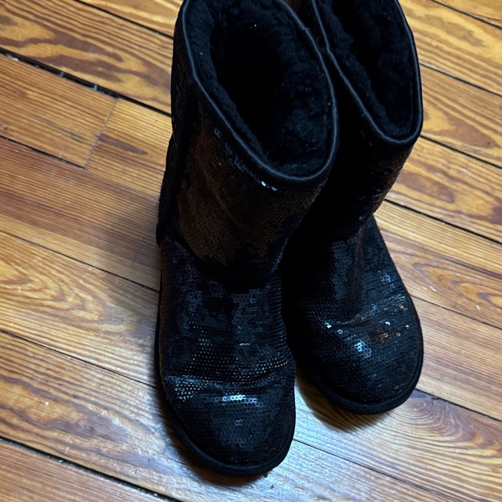 UGG Black Sequin Winter Boots